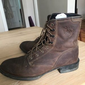 Ariat paddock boots lace up riding western English